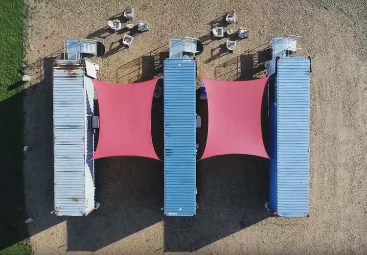 Flophouze Shipping Container Hotel - Houze 5 Round Top Buitenkant foto